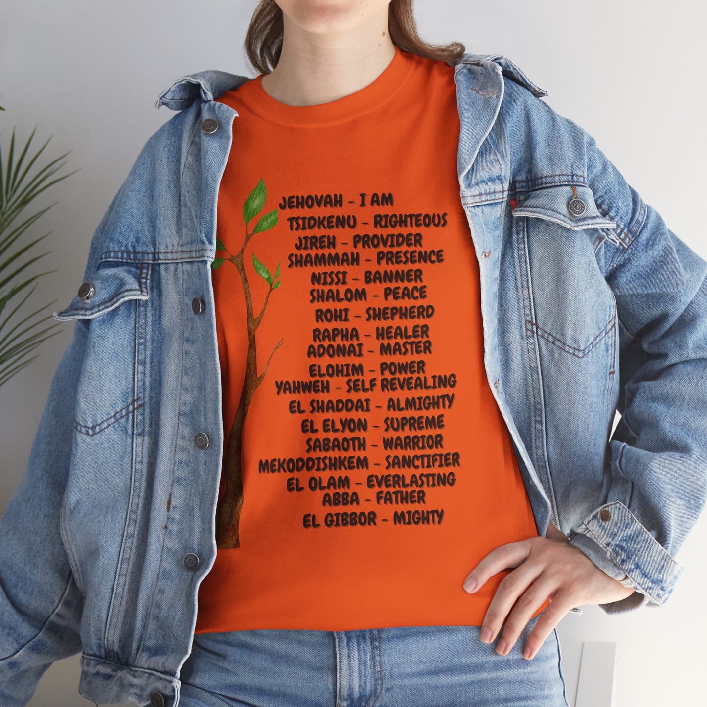 Characteristic Names of God T-Shirt - Black