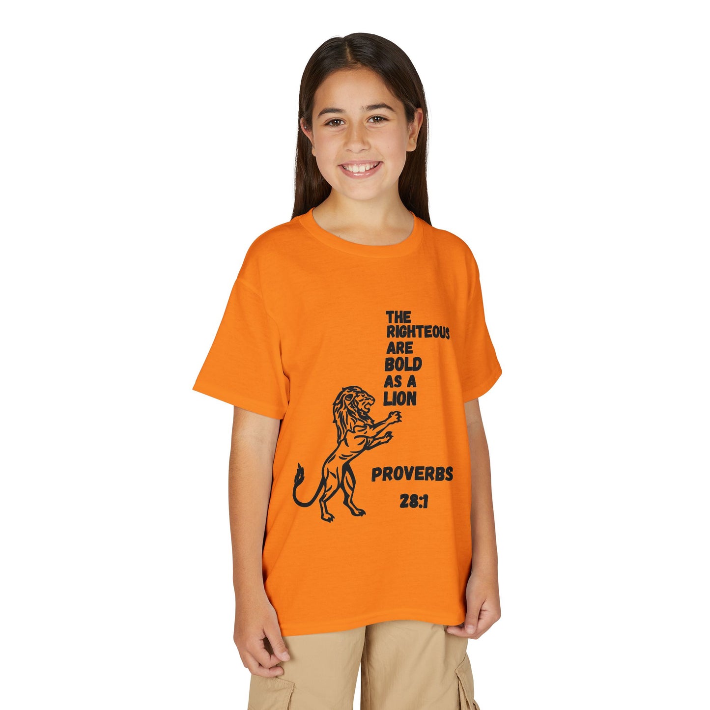 The Righteous Are Bold as a Lion Youth T-shirt