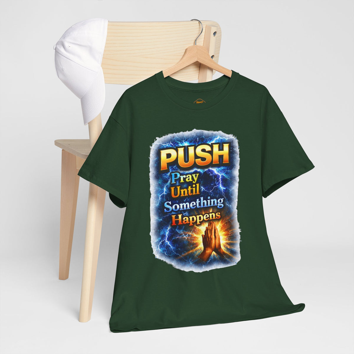 "PUSH Pray Until Something Happens" Tee - Hands 2