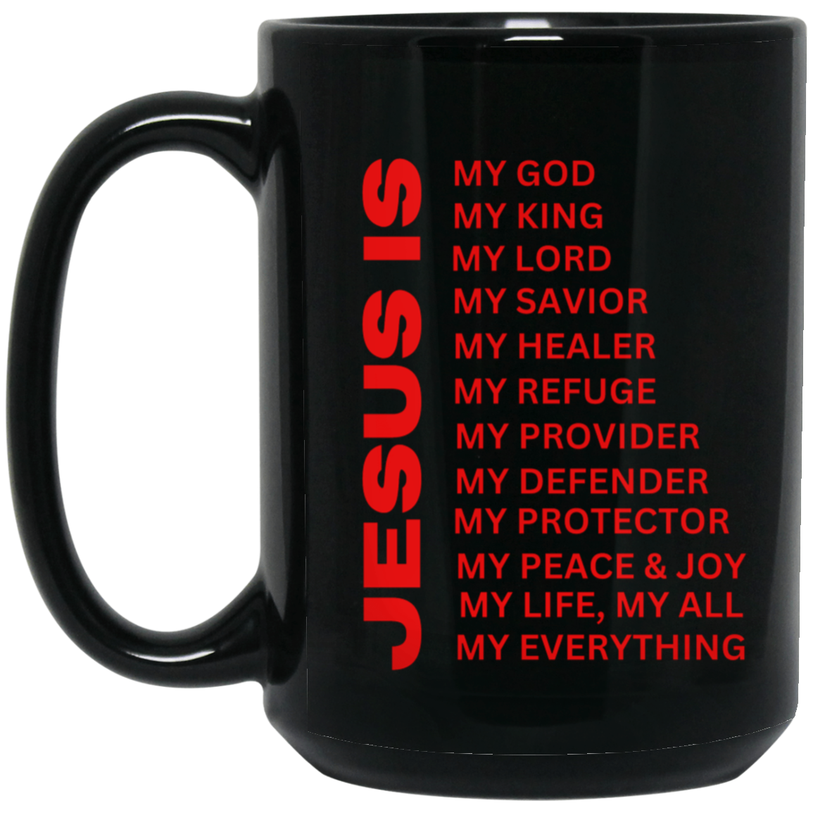 Jesus Is Christian Mug Red
