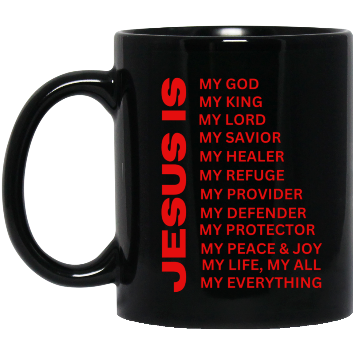 Jesus Is Christian Mug Red