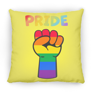Rainbow Pride Fist Sqaure Pillow
