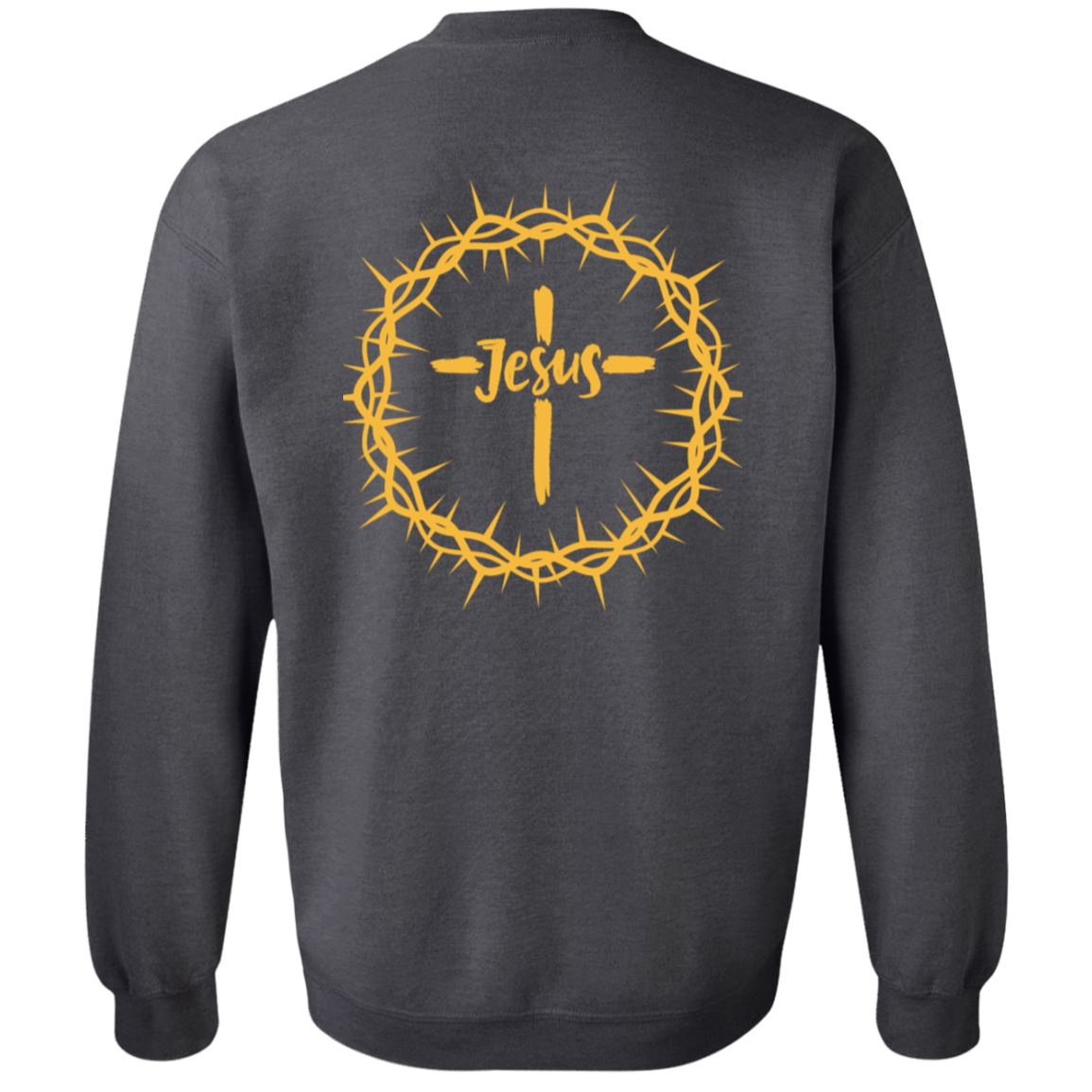 Jesus Crown Crewneck Pullover Sweatshirt