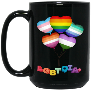 Pride Heart Balloons Mug