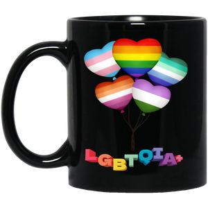 Pride Heart Balloons Mug