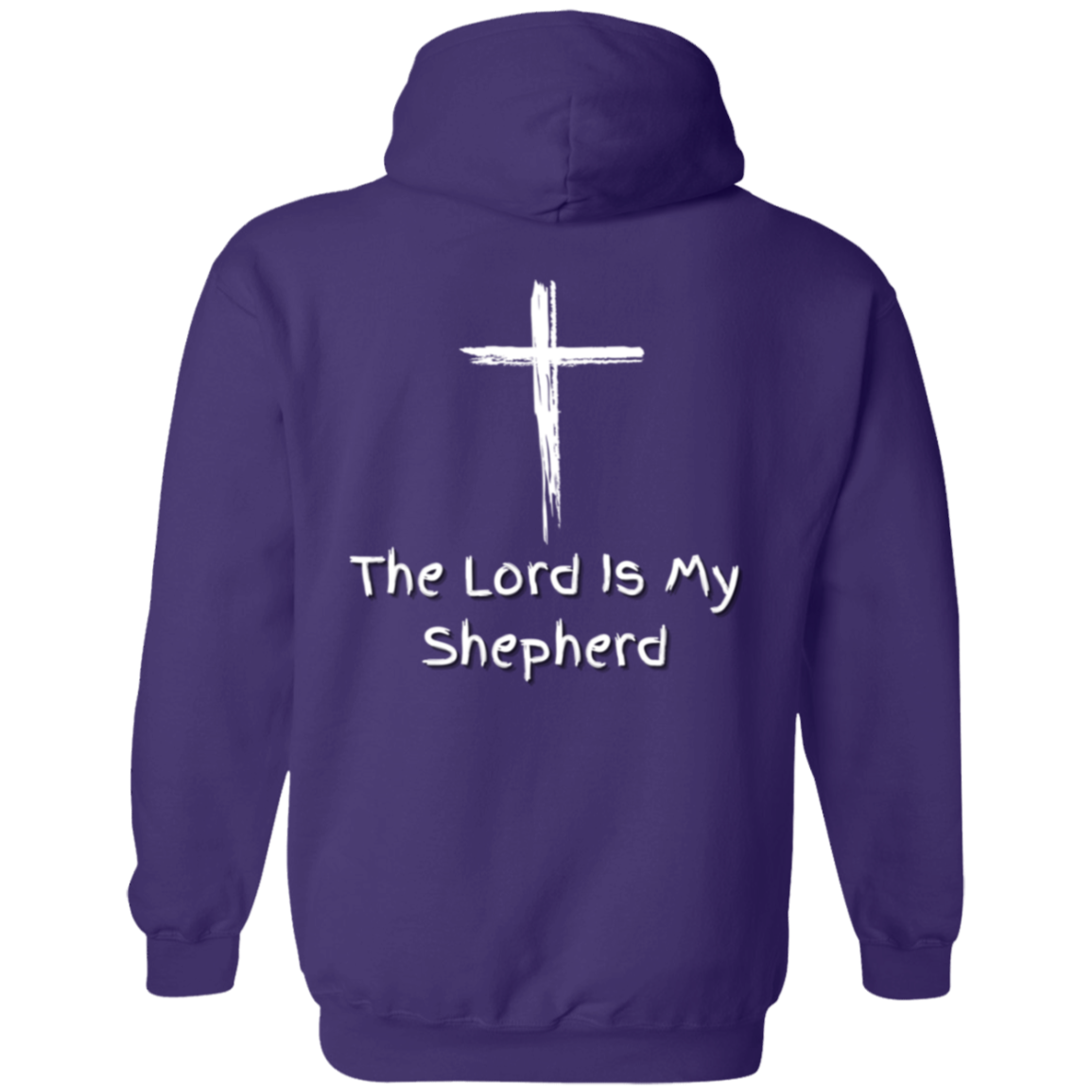 Jehovah Rohi Pullover Hoodie Front & Back - White