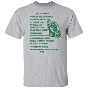 Lord's Prayer Short Sleeve T-shirt Green