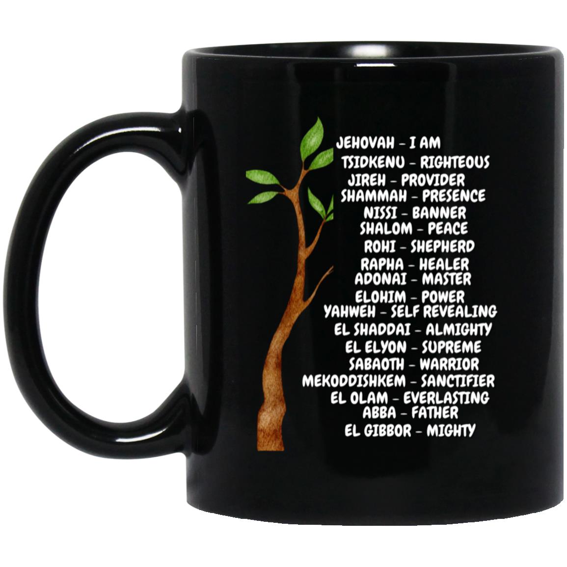 Names of God Black Mug