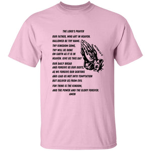 Lord's Prayer Youth Short Sleeve - Black
