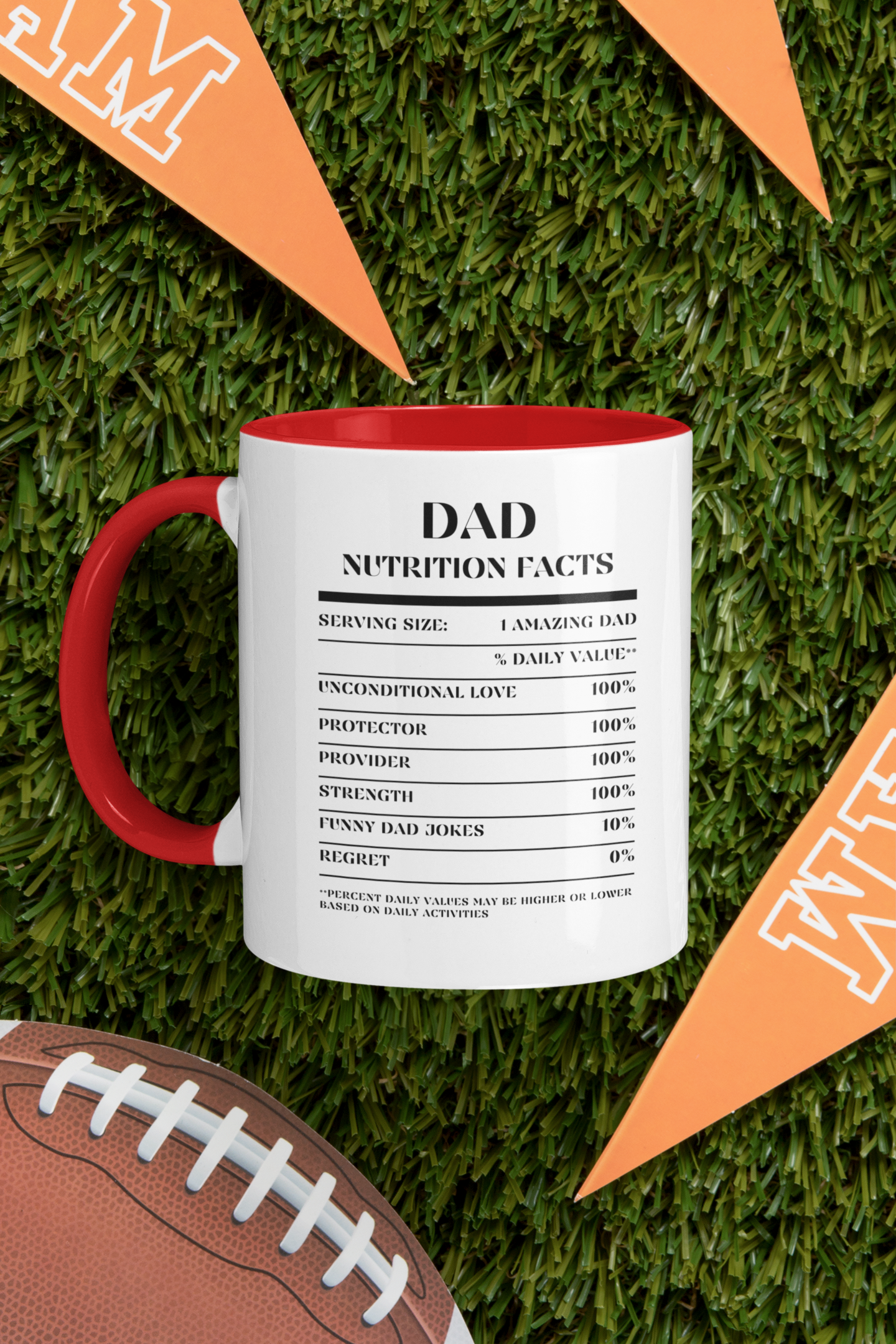 Nutrition Facts Accent Mug - Dad