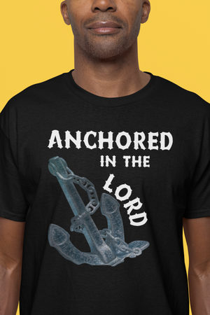 Anchored in the Lord Short Sleeve Shirt - White