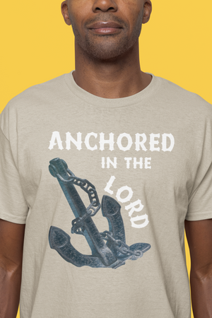 Anchored in the Lord Short Sleeve Shirt - White