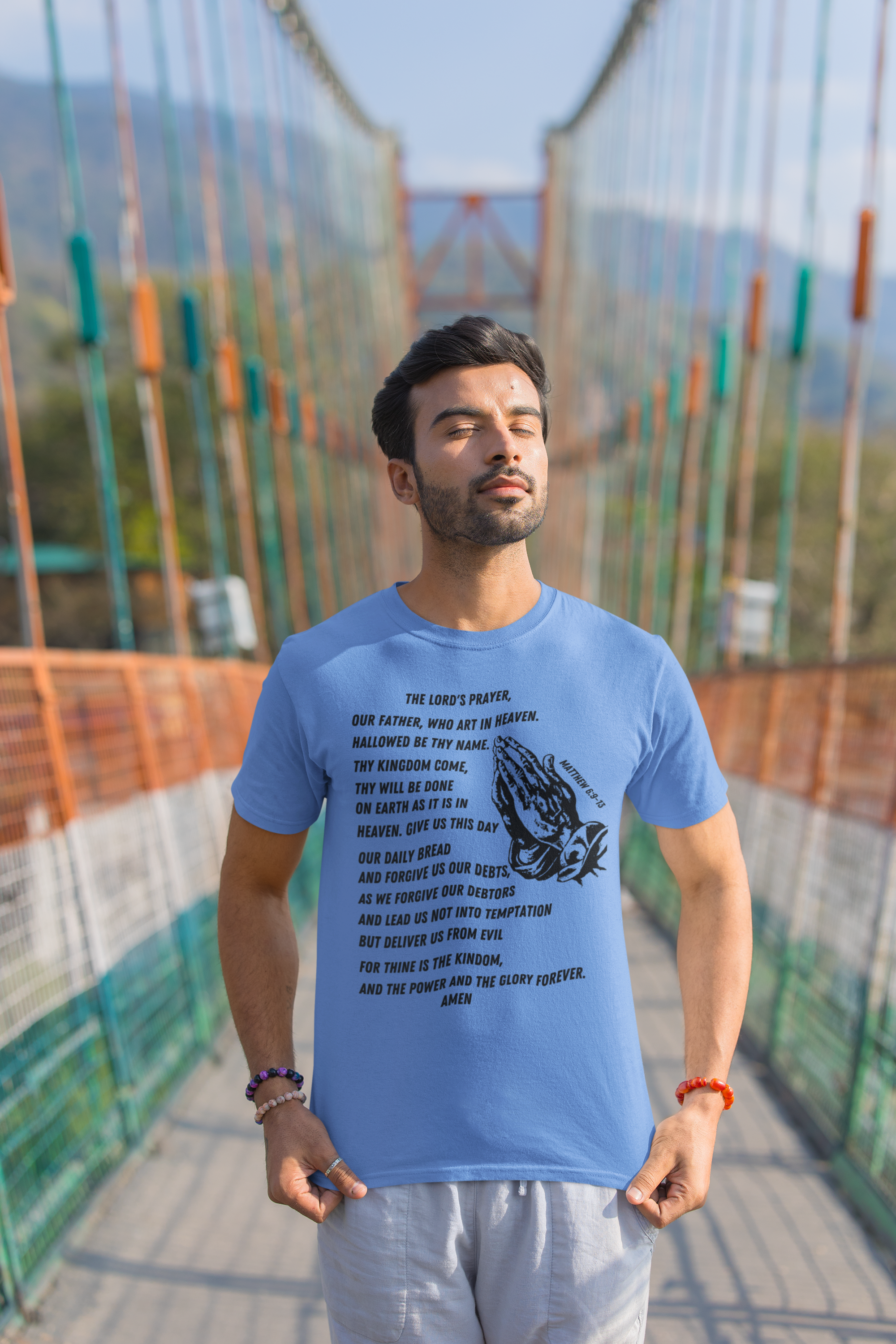 Lord's Prayer Short Sleeve Shirt - Black