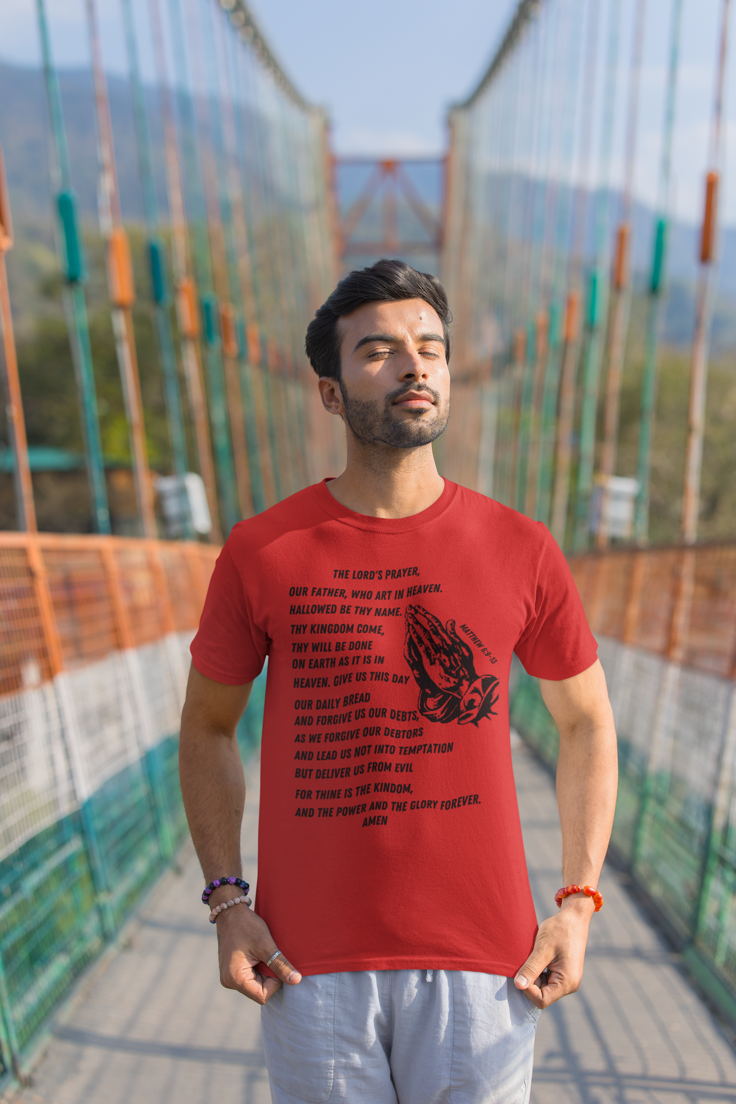 Lord's Prayer Short Sleeve Shirt - Black