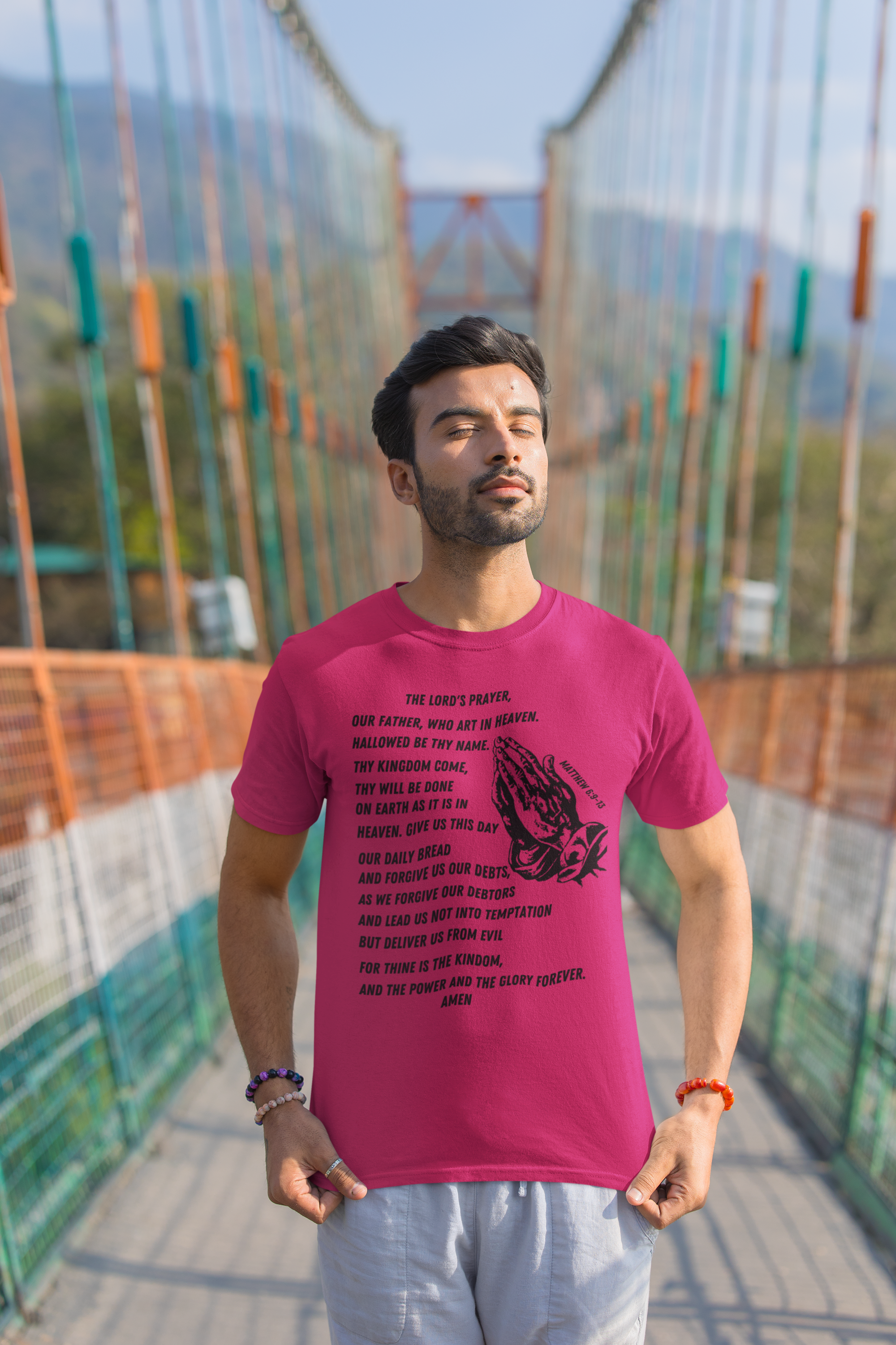 Lord's Prayer Short Sleeve Shirt - Black