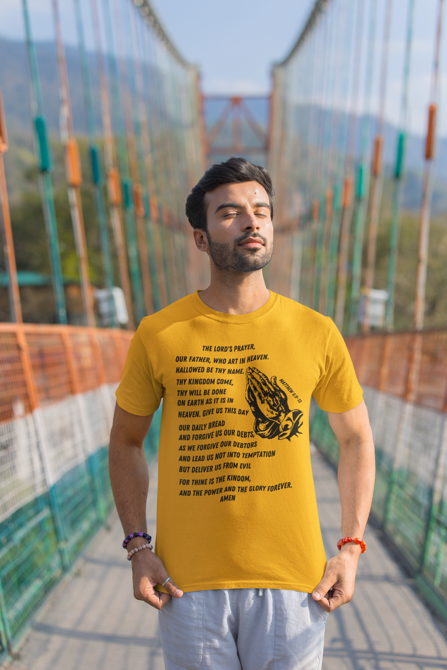 Lord's Prayer Short Sleeve Shirt - Black