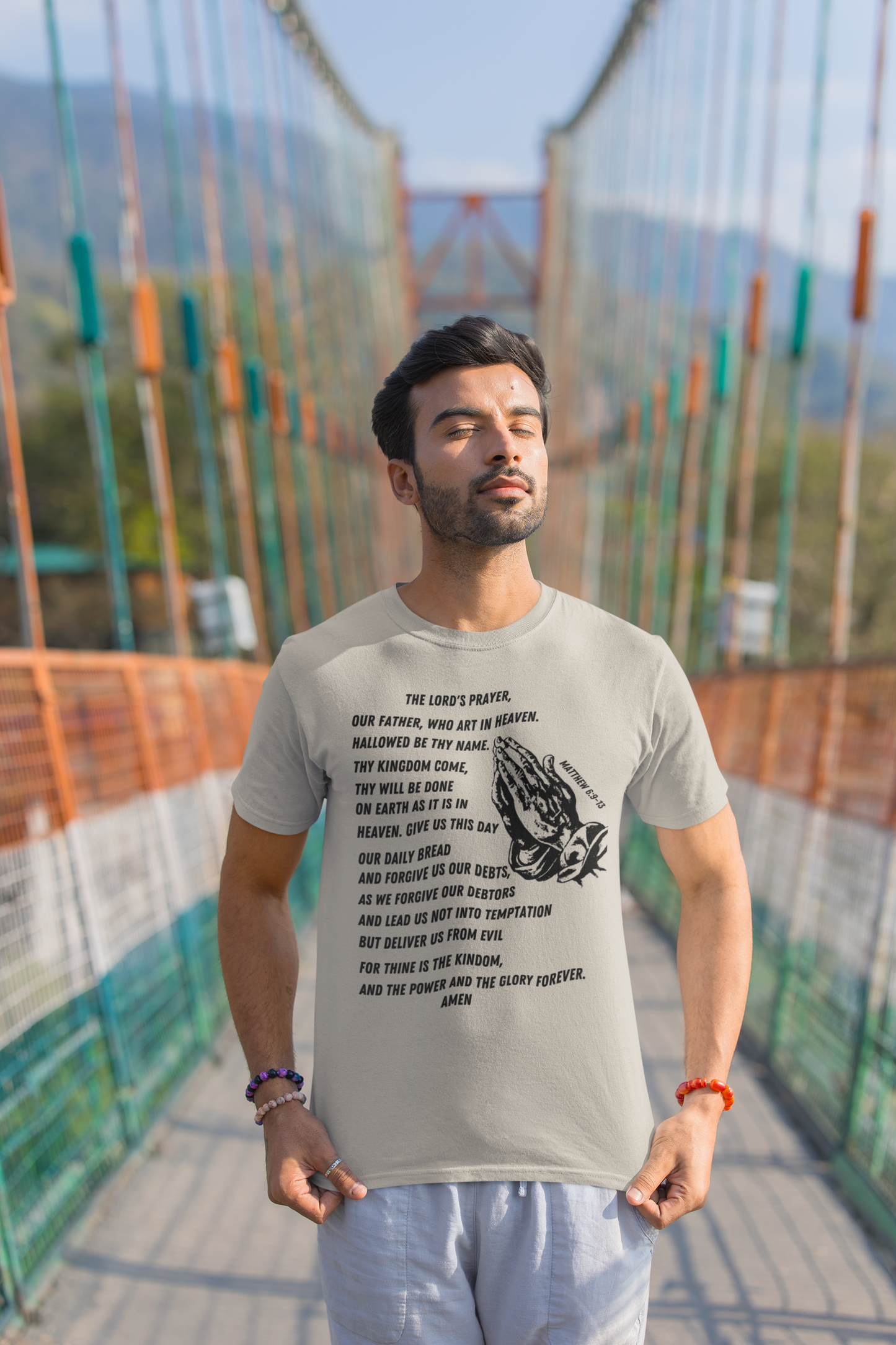 Lord's Prayer Short Sleeve Shirt - Black