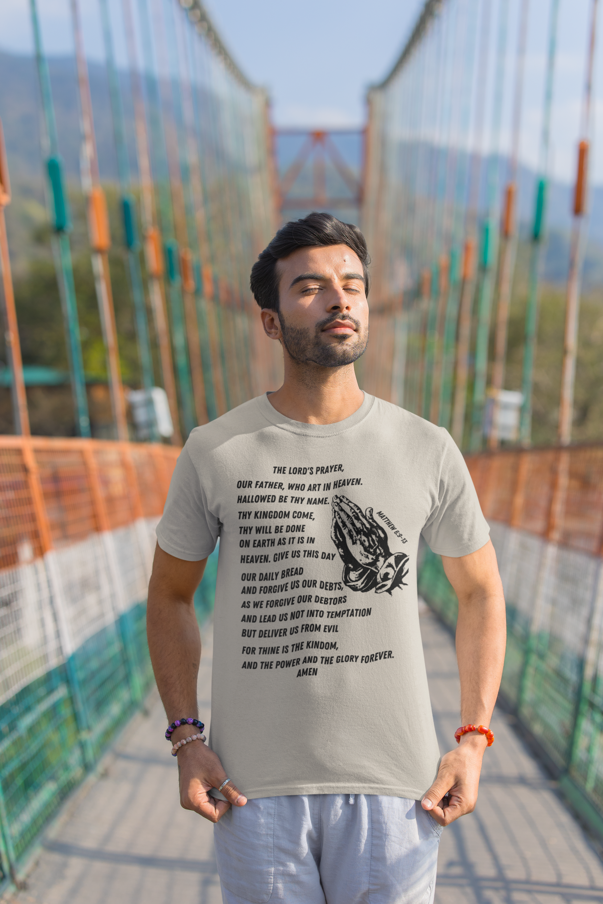 Lord's Prayer Short Sleeve Shirt - Black