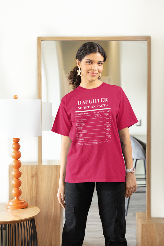 Nutrition Facts T-Shirt SS - Daughter - White