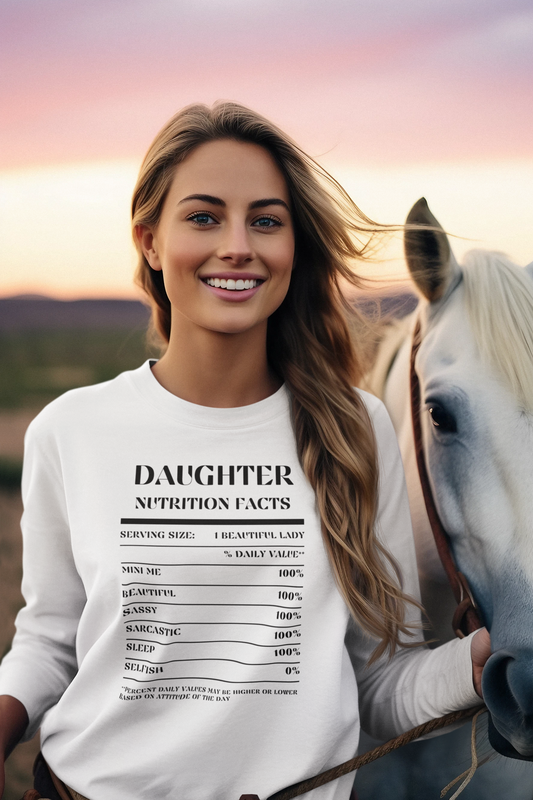 Nutrition Facts T-Shirt LS - Daughter - Black