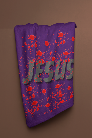 Blood of Jesus Cozy Plush Fleece Blanket