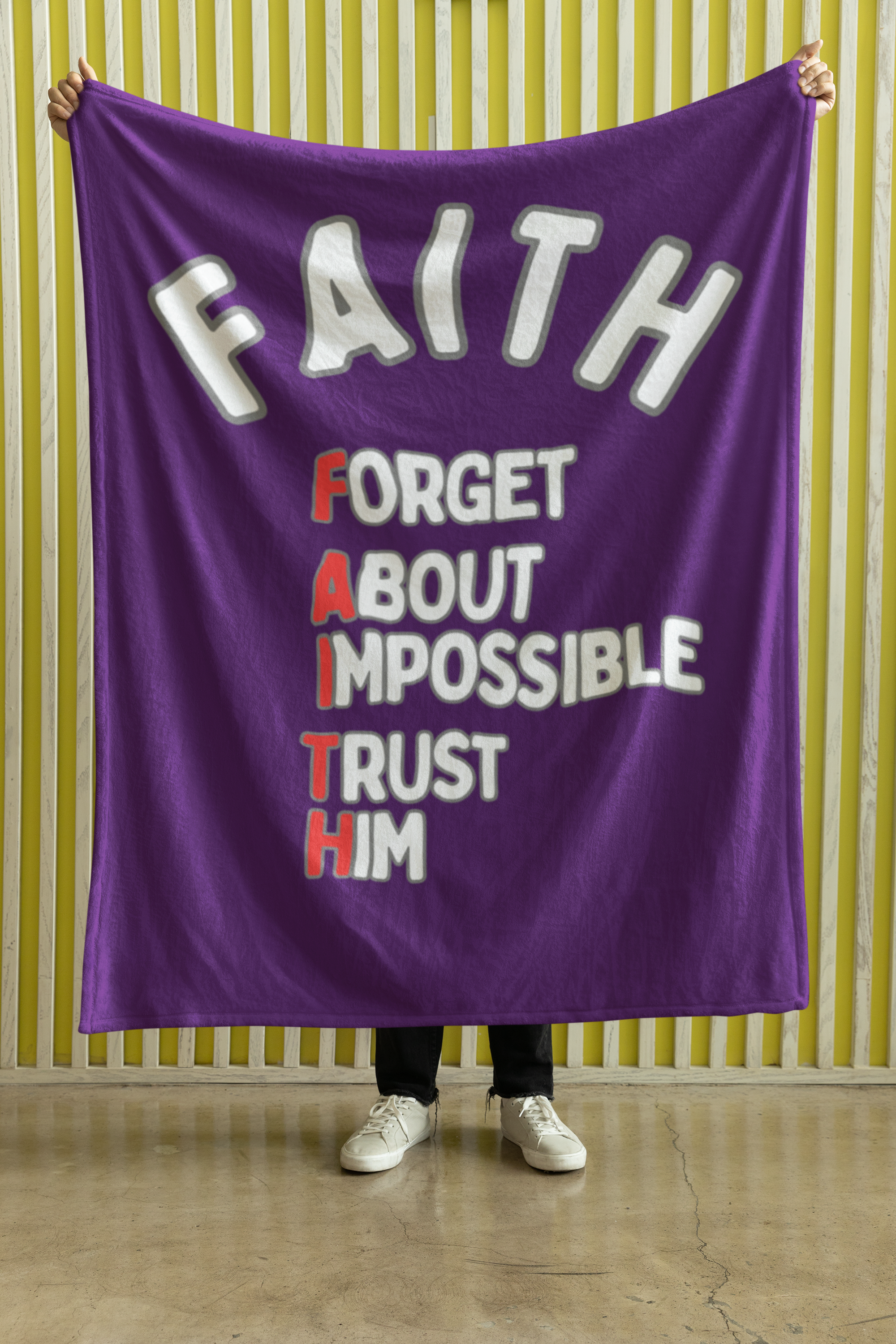 FAITH Cozy Plush Fleece Blanket