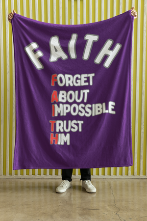 FAITH Cozy Plush Fleece Blanket
