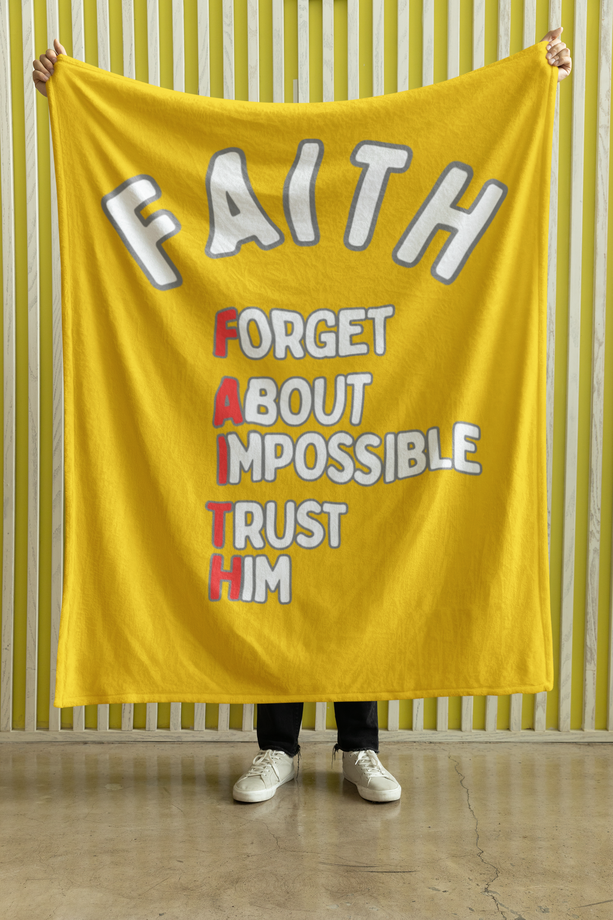 FAITH Cozy Plush Fleece Blanket