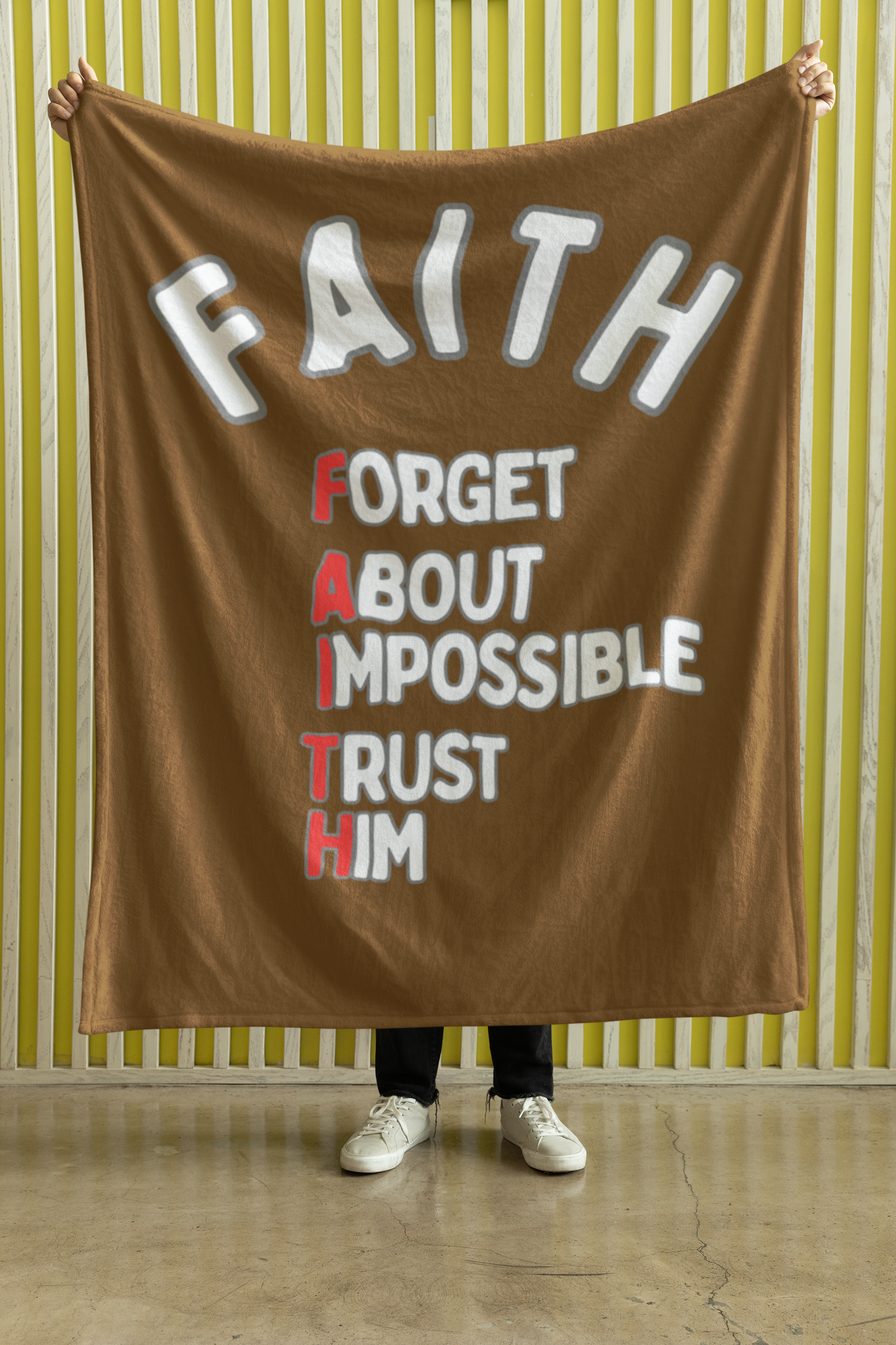 FAITH Cozy Plush Fleece Blanket