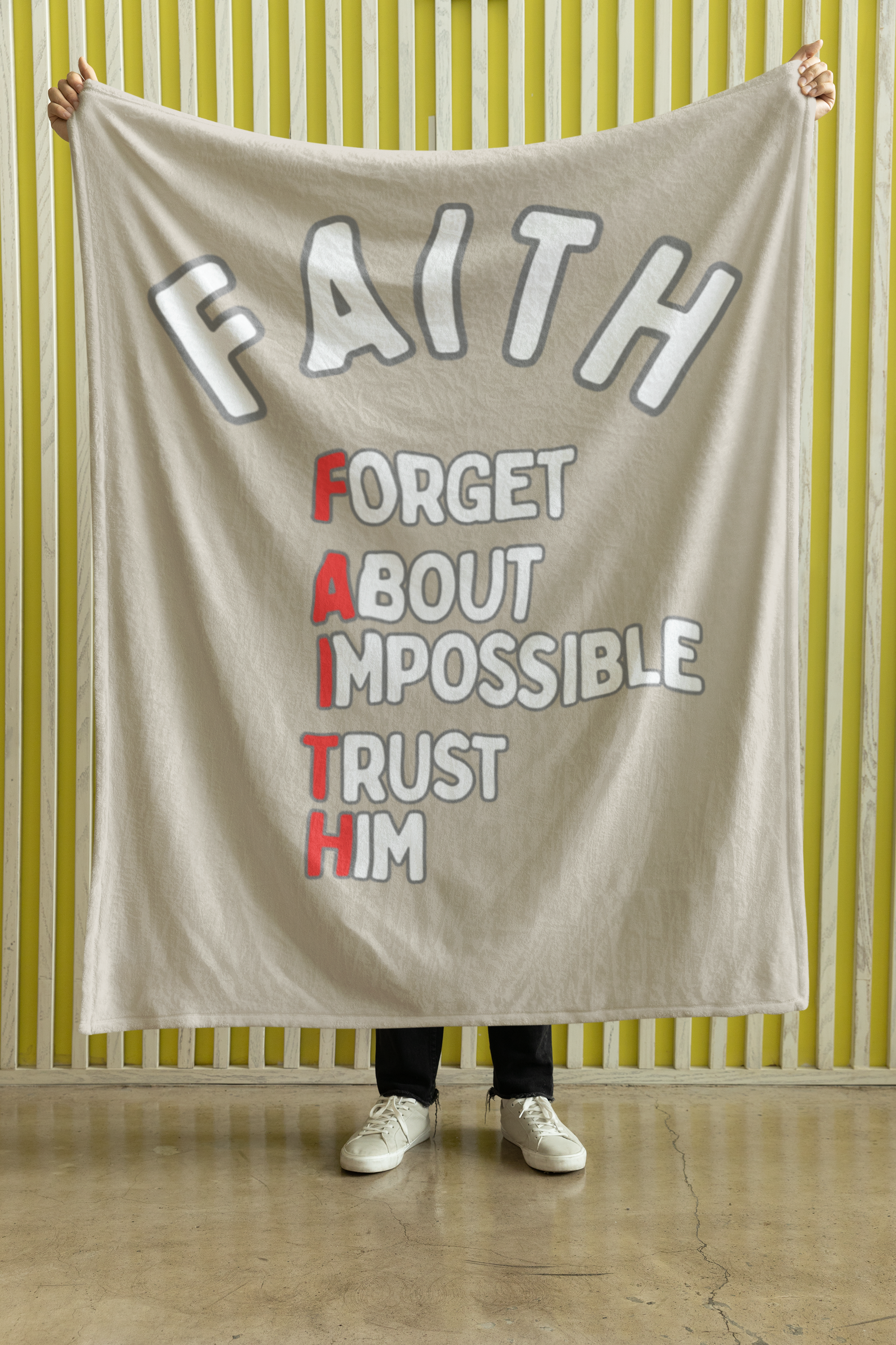 FAITH Cozy Plush Fleece Blanket