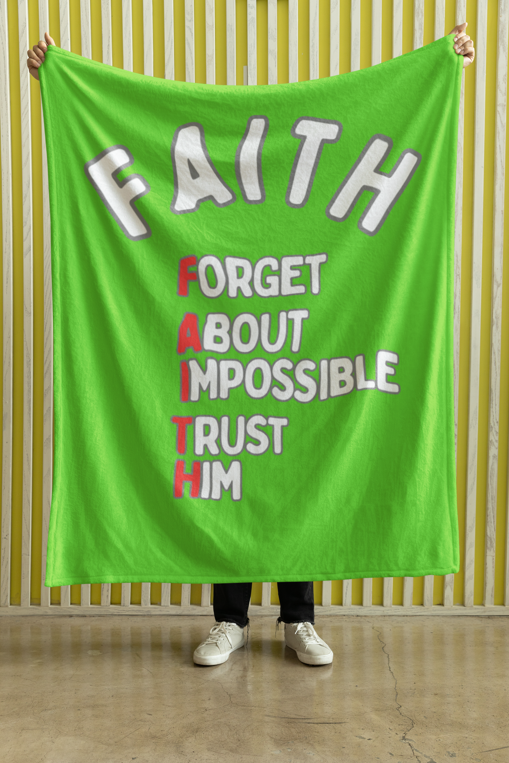FAITH Cozy Plush Fleece Blanket