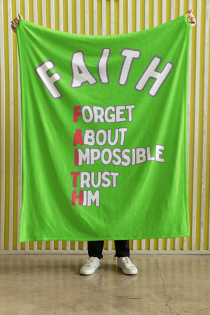 FAITH Cozy Plush Fleece Blanket