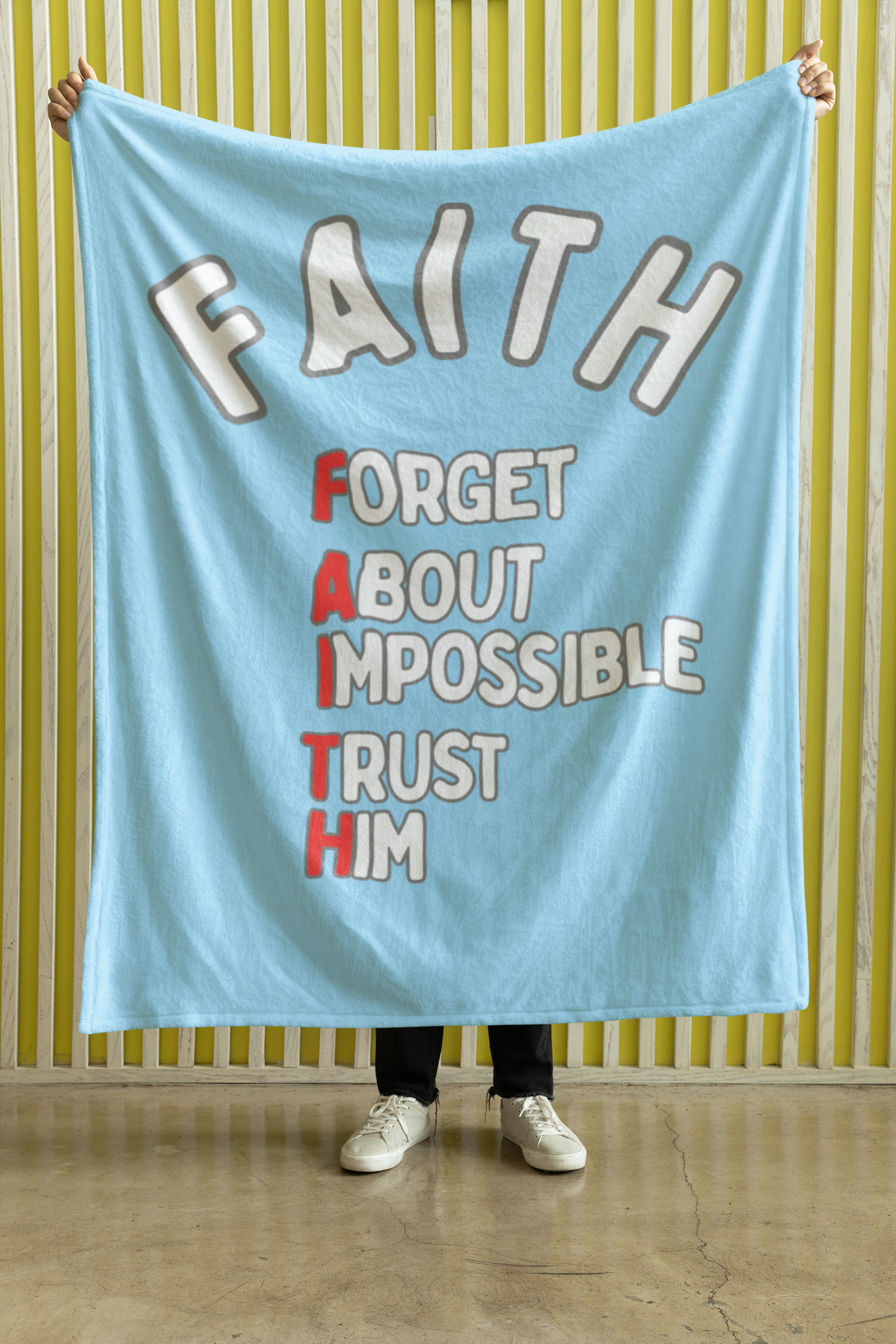 FAITH Cozy Plush Fleece Blanket