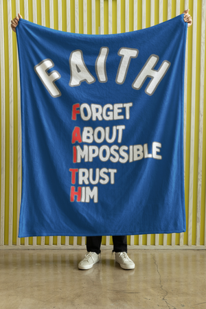 FAITH Cozy Plush Fleece Blanket