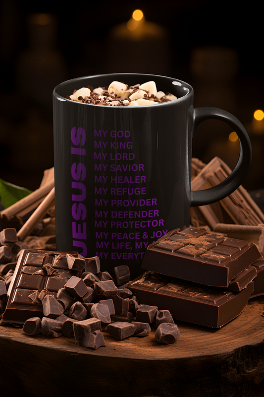 Jesus Is Christian Mug Purple