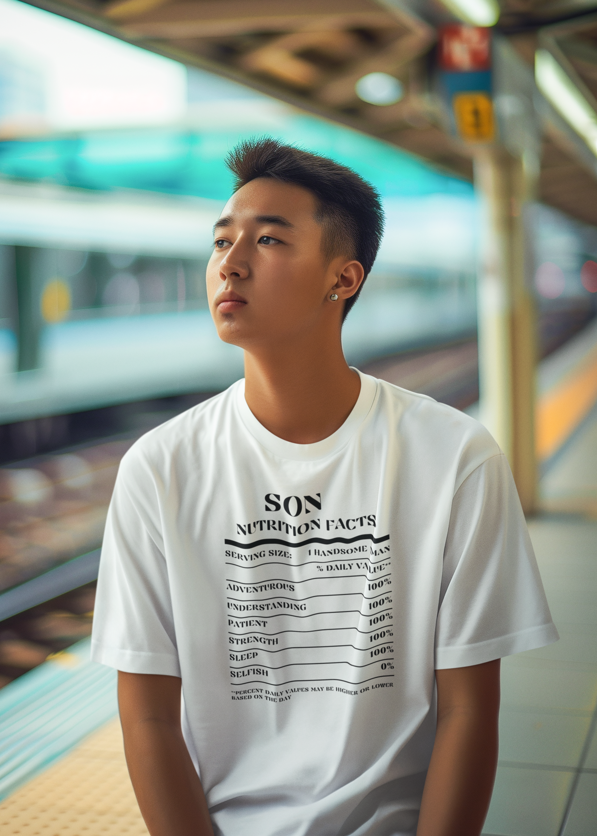 Nutrition Facts T-Shirt SS - Son - Black