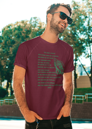 Lord's Prayer Short Sleeve T-shirt Green