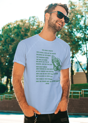 Lord's Prayer Short Sleeve T-shirt Green