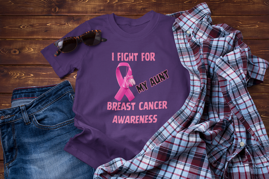 I Fight For Aunt Short Sleeve Shirt