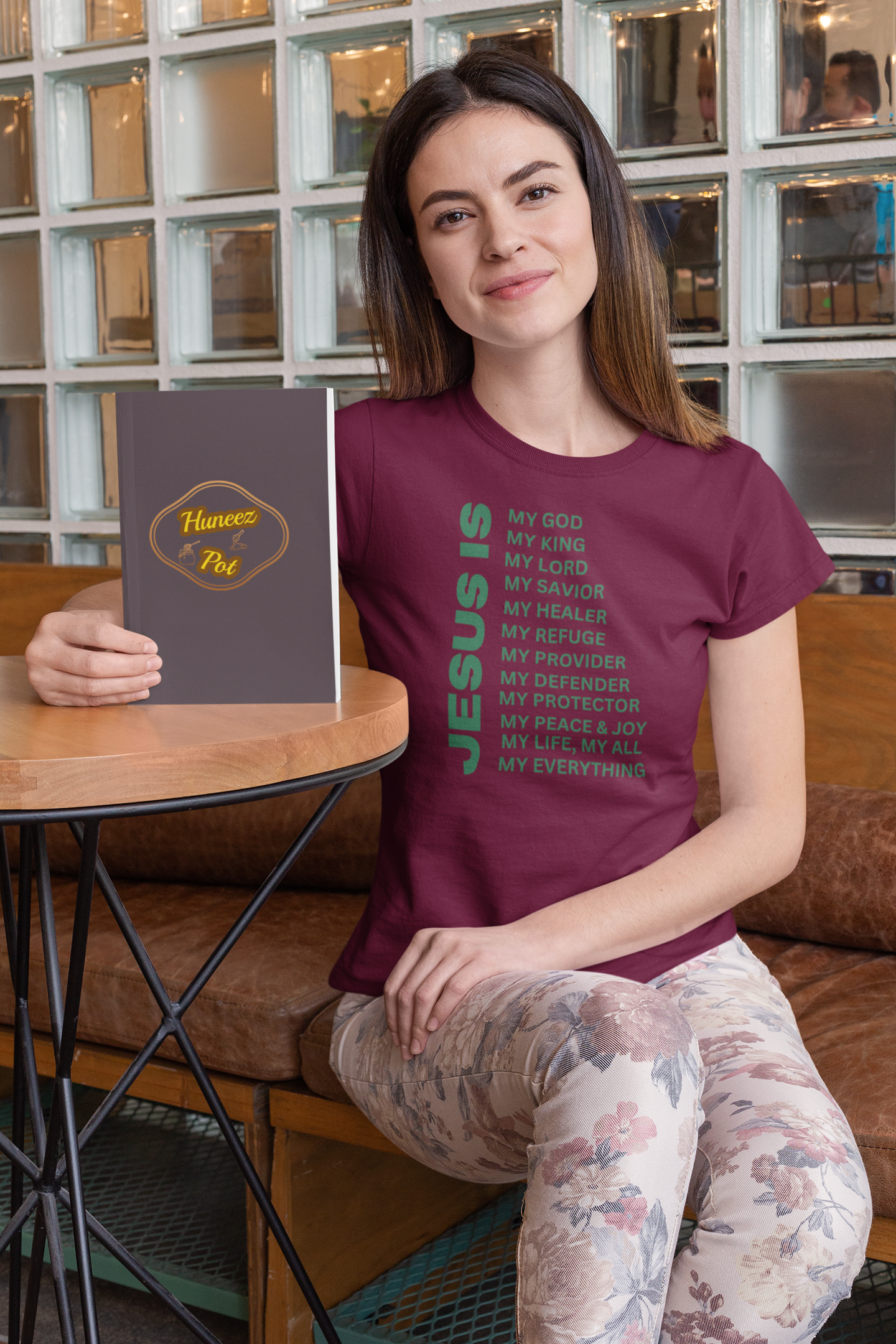 Jesus Is Christian T-Shirt - Short Sleeve Green