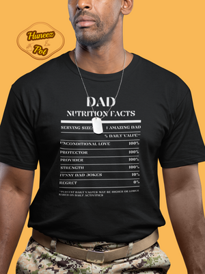 Nutrition Facts T-Shirt SS - Dad - White