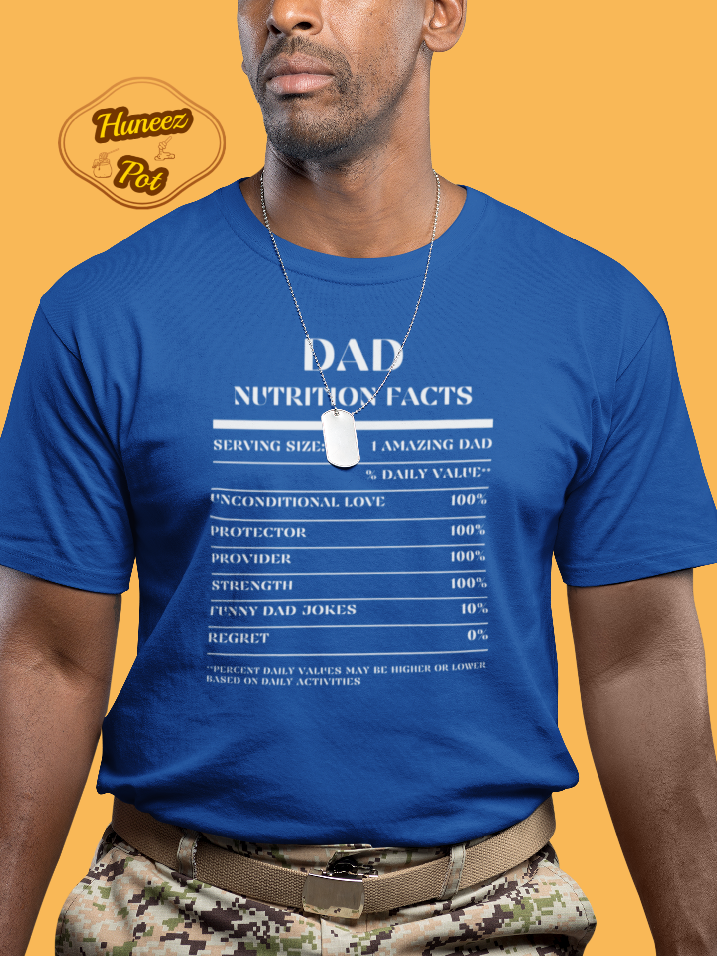Nutrition Facts T-Shirt SS - Dad - White