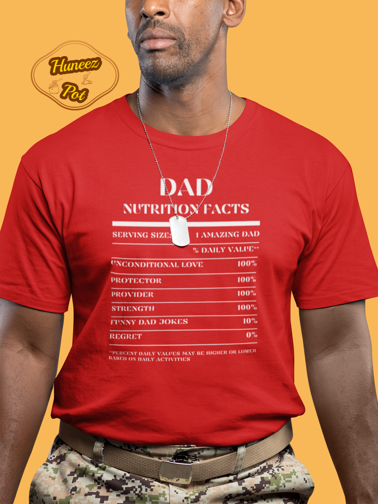 Nutrition Facts T-Shirt SS - Dad - White