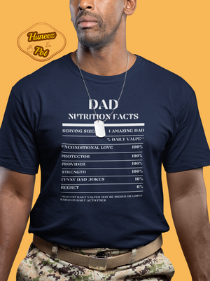 Nutrition Facts T-Shirt SS - Dad - White