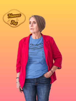 Nutrition Facts T-Shirt LS - Grandma - Black