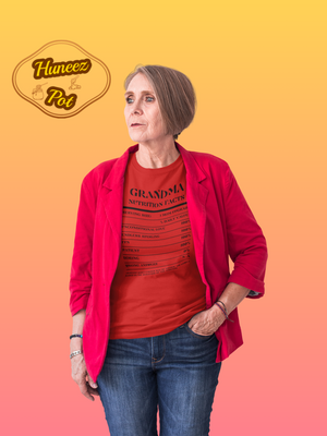 Nutrition Facts T-Shirt LS - Grandma - Black