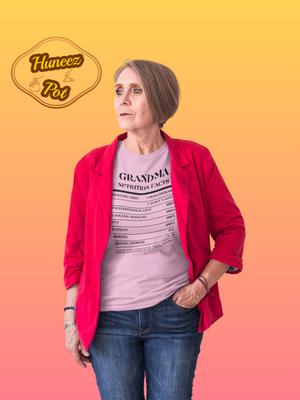 Nutrition Facts T-Shirt LS - Grandma - Black