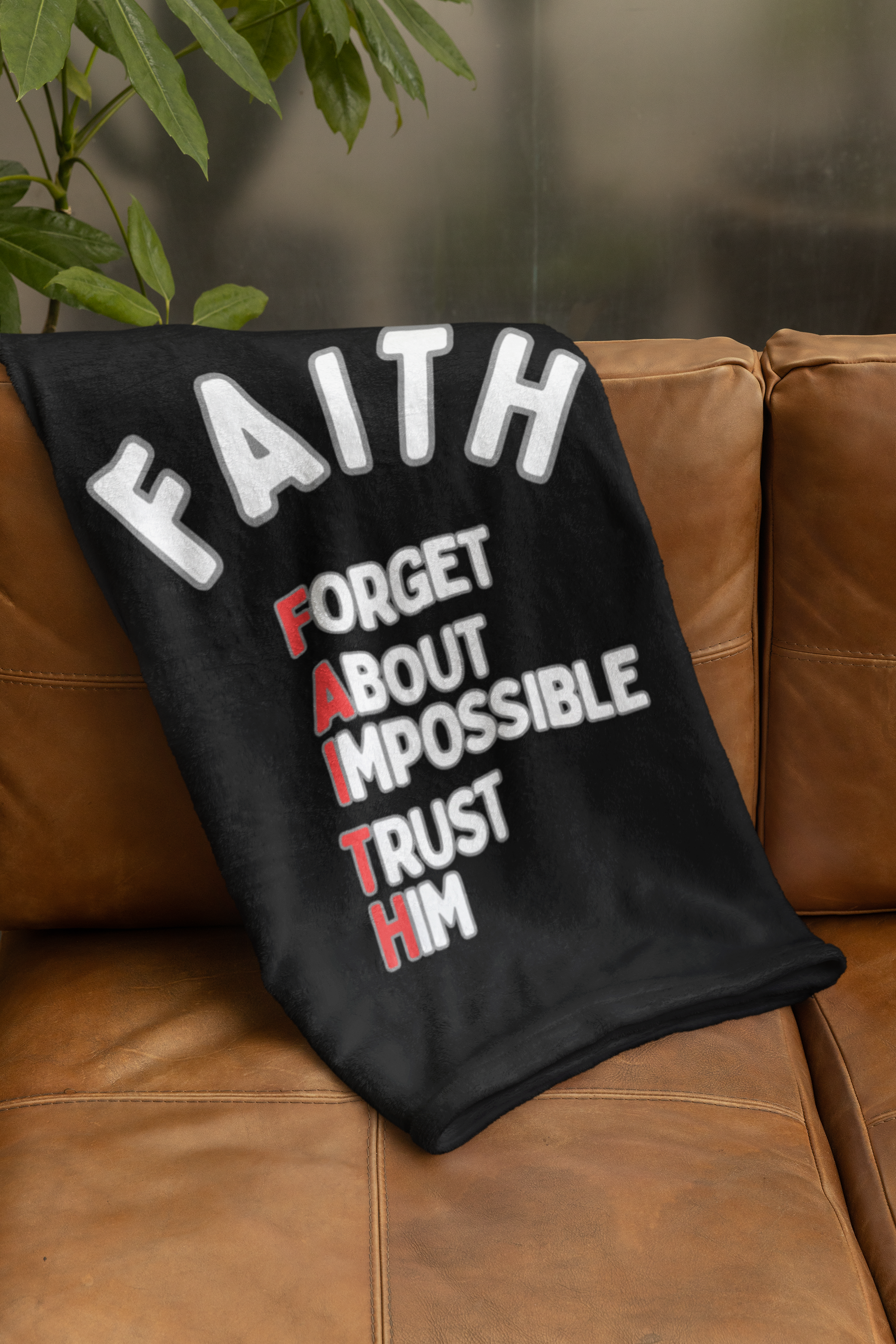 FAITH Cozy Plush Fleece Blanket