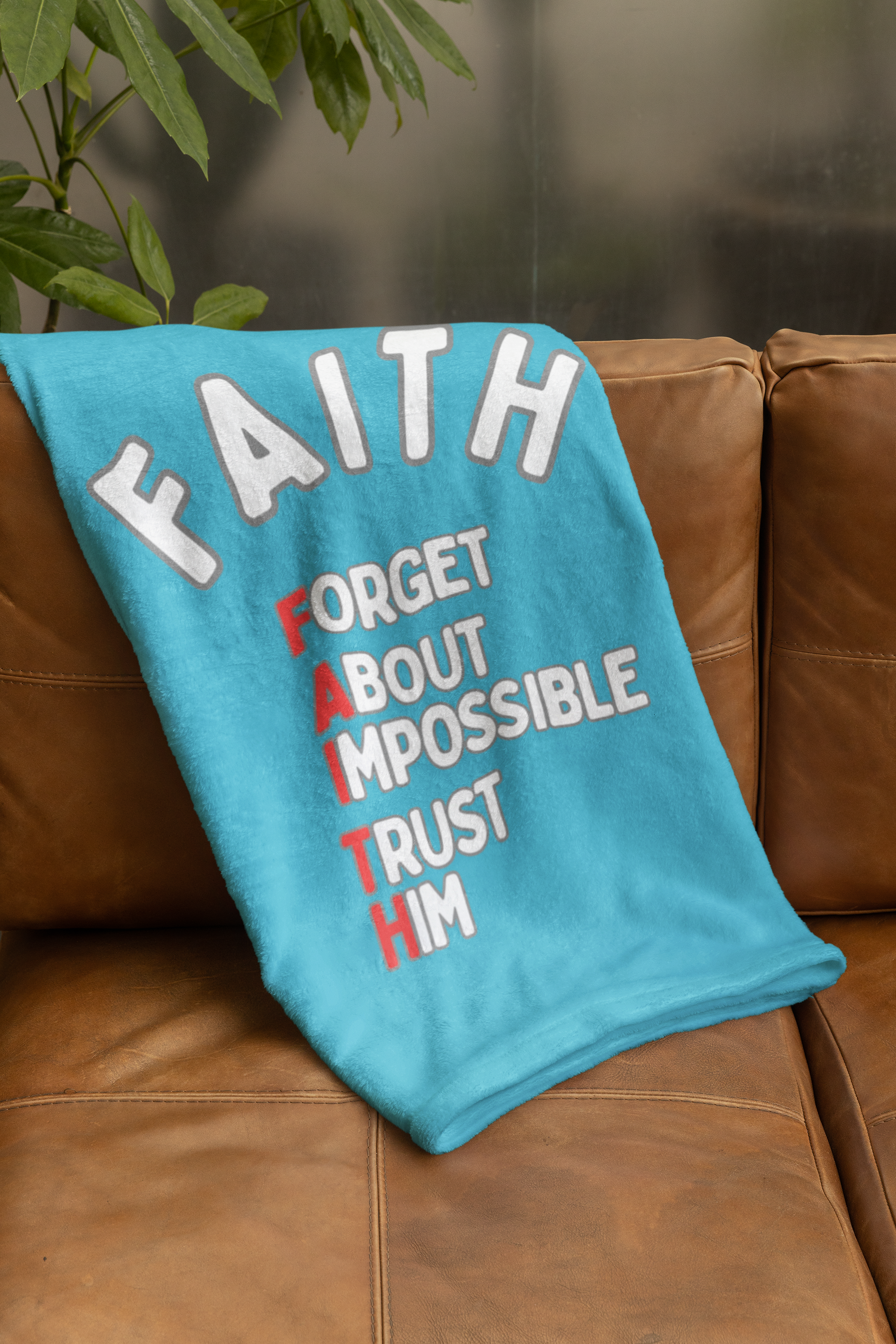 FAITH Cozy Plush Fleece Blanket