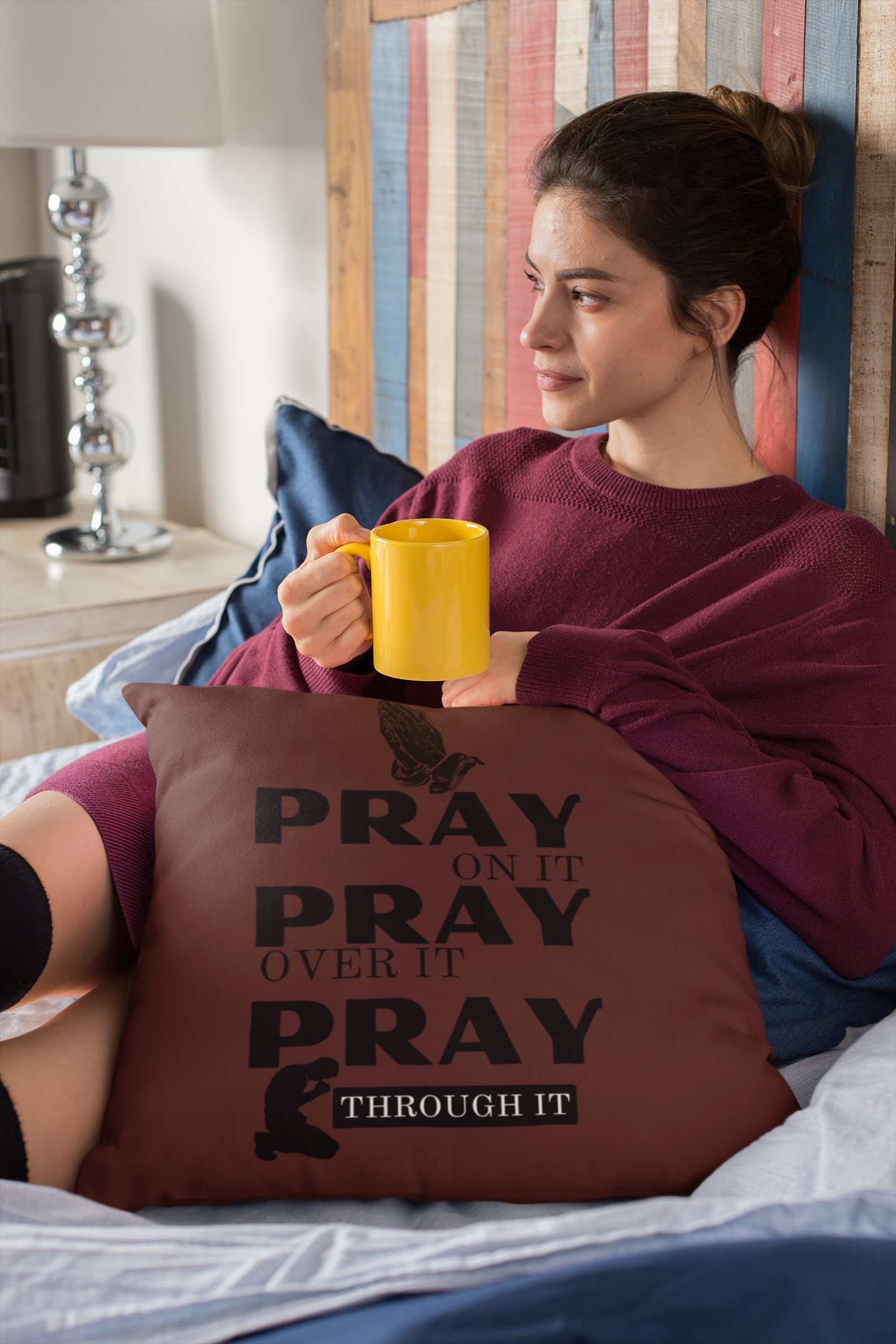Pray Square Pillow